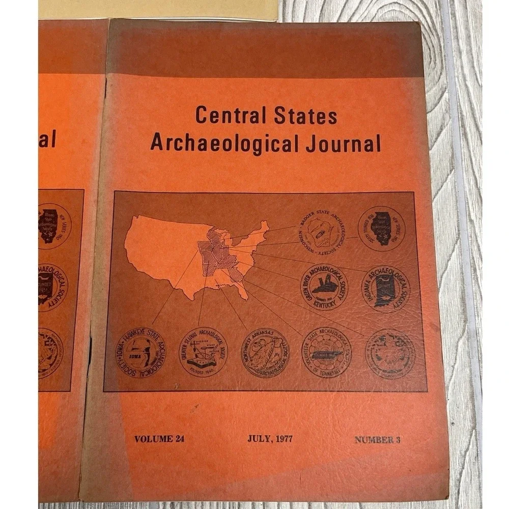 Central States Archaeological Journal 5 Issue Lot 1977 1978 1979 Vol 24 25 26